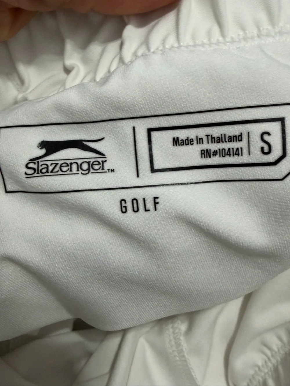 White Athletic Skort with Elastic Waist size small